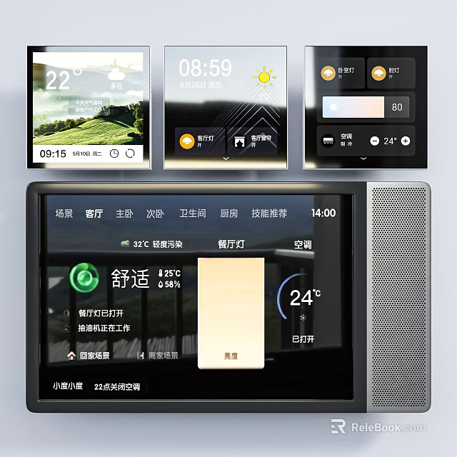 Smart Kitchen Appliances With Intelligent Temperature Control And Room Mode Settings 3d model 