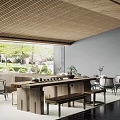New Chinese Rest Area Sales Office Rest Area 3d model
