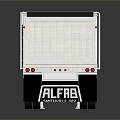 Silver Metal Dump Trailer With Open Bed Dual Wheels And Ladder