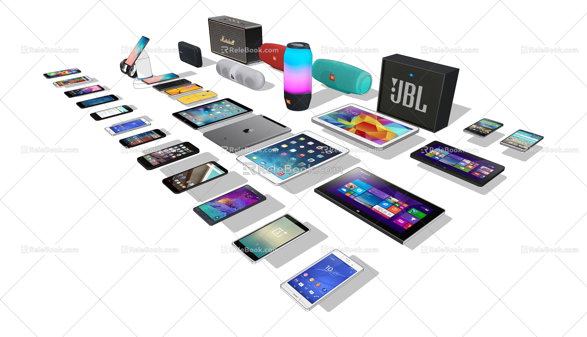 Modern Mobile Phone Mobile Phone Tablet 3d model