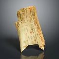 Artistic Decorative Ornament Set With Oracle Bone Inscriptions Ancient Chinese Characters Bone Craft Design