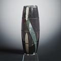 Modern Architectural Tower Featuring Sleek Grid Pattern And Reflective Glass Surface 3d model