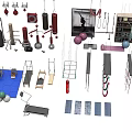Diverse Sports Equipment Collection Including Gym Rings Dumbbells Yoga Balls And Training Mats