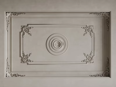 French Ceiling Bedroom Ceiling Guest Restaurant Ceiling Hall Away Ceiling 3d model