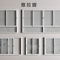 modern sliding window window glass window kitchen window window 3d model