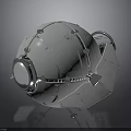 Spherical Spacecraft Design with Metallic Components Lens and Solar Wing Structure for Cosmic Exploration Missions
