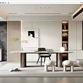Modern study 3d model