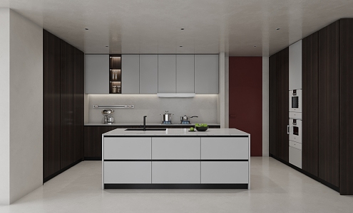 Modern Kitchen Minimalist Kitchen 3d model