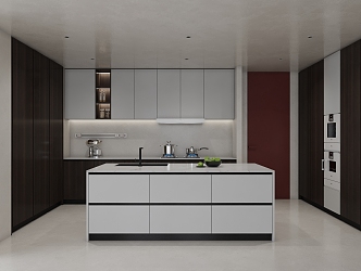 Modern Kitchen Minimalist Kitchen 3d model