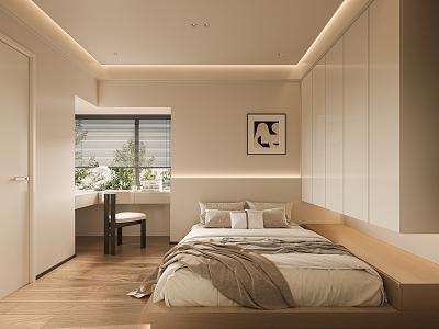 Modern Tatami Bedroom model