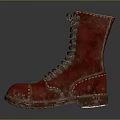 Red Velvet Lace Up Boots With White Sole Stylish Fashionable Footwear For Daily Wear