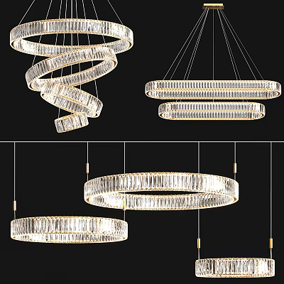 Light Luxury Chandelier Glass Chandelier 3d model Light Luxury Chandelier Glass Chandelier 3d model