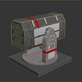 laser tower turret turntable sci-fi tower defense game tower defense sci-fi turret game turret game turret 3d model