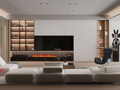 modern living room model