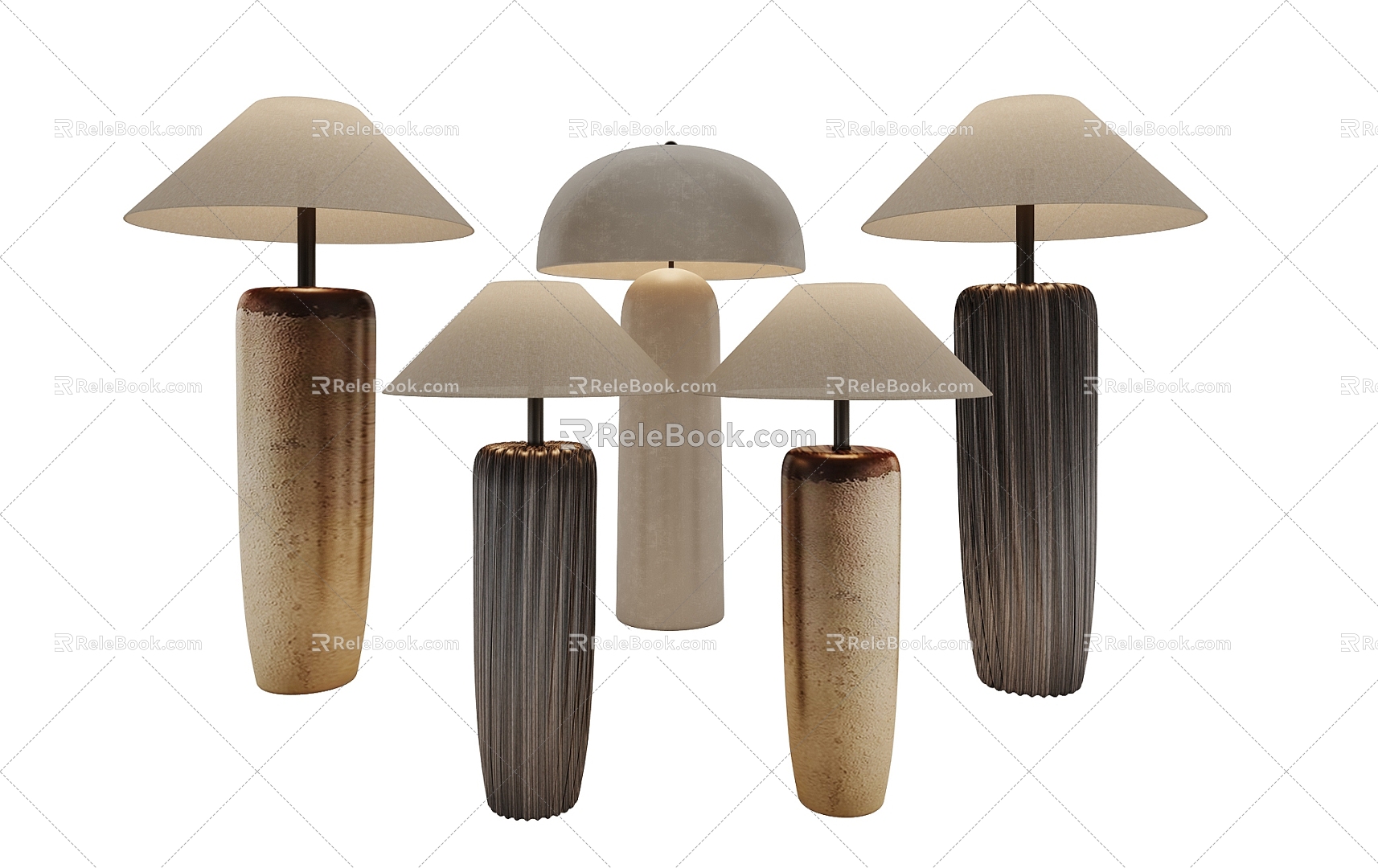 Quiet Wind Floor Lamp 3d model