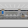 Lianyungang Development Zone Social Governance Service Hall Modern Interior With Service Counters And Waiting Area