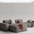 Modern Multiplayer Sofa 3d model