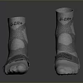 GOR Gray Mid Calf Socks With Breathable Pattern And Comfortable Fit