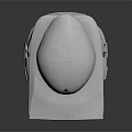White Structured Helmet with Modern Futuristic Design for Stylish Outfits
