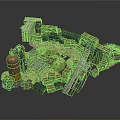 Tactical Military Scene Construction With Bricks Ladder Barrel And Sandbags