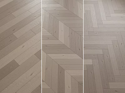 Stylish Wooden Flooring Various Patterns For Modern Home Interior Design 3d model