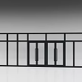 Modern Black Frame Glass Panel Double Doors For Home Entrance Design