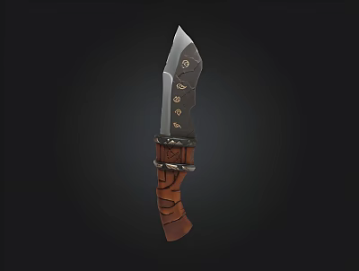 Dagger props knife game props 3d model