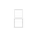 White Grille Components With Horizontal Slats For Ventilation And Construction