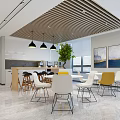 Dormitory Building Public Area Dormitory Building Public Space Leisure Space Tea Room Water Room 3d model