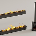 Fireplace Stove Hanging Stove 3d model