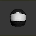 Shaft Black Motorcycle Helmet With Green Logo And Transparent Visor Protective Gear For Riders