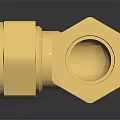 Brass Plumbing Pipe Elbow Fitting With Smooth Surface And Reflective Finish