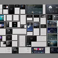 Modern Smart Home Switch Panels With Digital Display Temperature Time And Multiple Designs