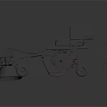 Industrial Specialized Vehicle With White Body Mechanical Structure Rotating Component And Wheels