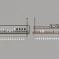 Wall Mounted Brass Display Shelves With Wine Bottles Glasses And Modern Tiered Design