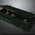 Green Worn Storage Box With Open Lid And Internal Compartments For Home Organization