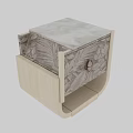 Pair of Modern Wooden Nightstands With Carved Drawers And Elegant Design