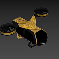 The Flying Taxi Concept 3d model