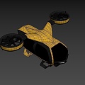 The Flying Taxi Concept 3d model