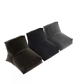 Comfortable Velvet Bean Bag Chair With Brown Black Gray Color Options For Cozy Living Room