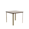 Modern Rectangular Coffee Table With Marble Top And Black Metal Legs For Living Room