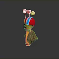 Snail Cartoon Snail Small Snail Reptile Cold Blooded Animal Reptile 3d model