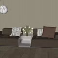 Wind double sofa 3d model