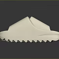 White Minimalist Slippers With Thick Sole For Comfortable Daily Wear