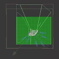 Detailed Aerial Planning Layout With Curving River Green Spaces And Round Dome Structures
