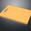 Bamboo Cutting Board With Handle Hole And Smooth Surface For Kitchen Household Use 3d model