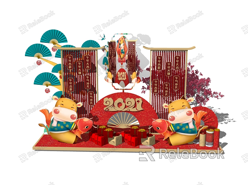 New Chinese Style Beauty Chen Spring Festival New Year Beauty Chen model