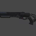 Shotgun Sci-Fi Razor Shooting Gun 3d model