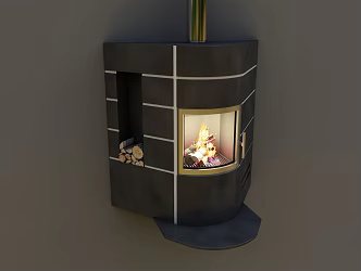 Modern stove 3d model