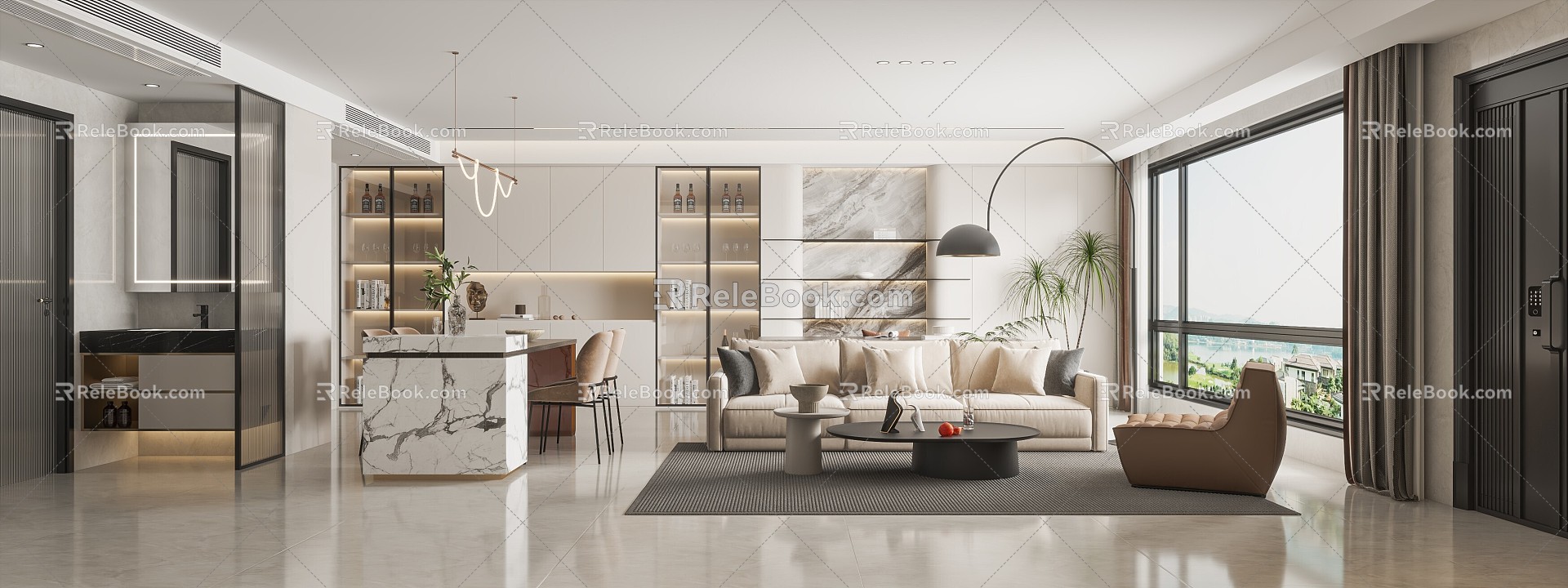 Living Room 1 3d model